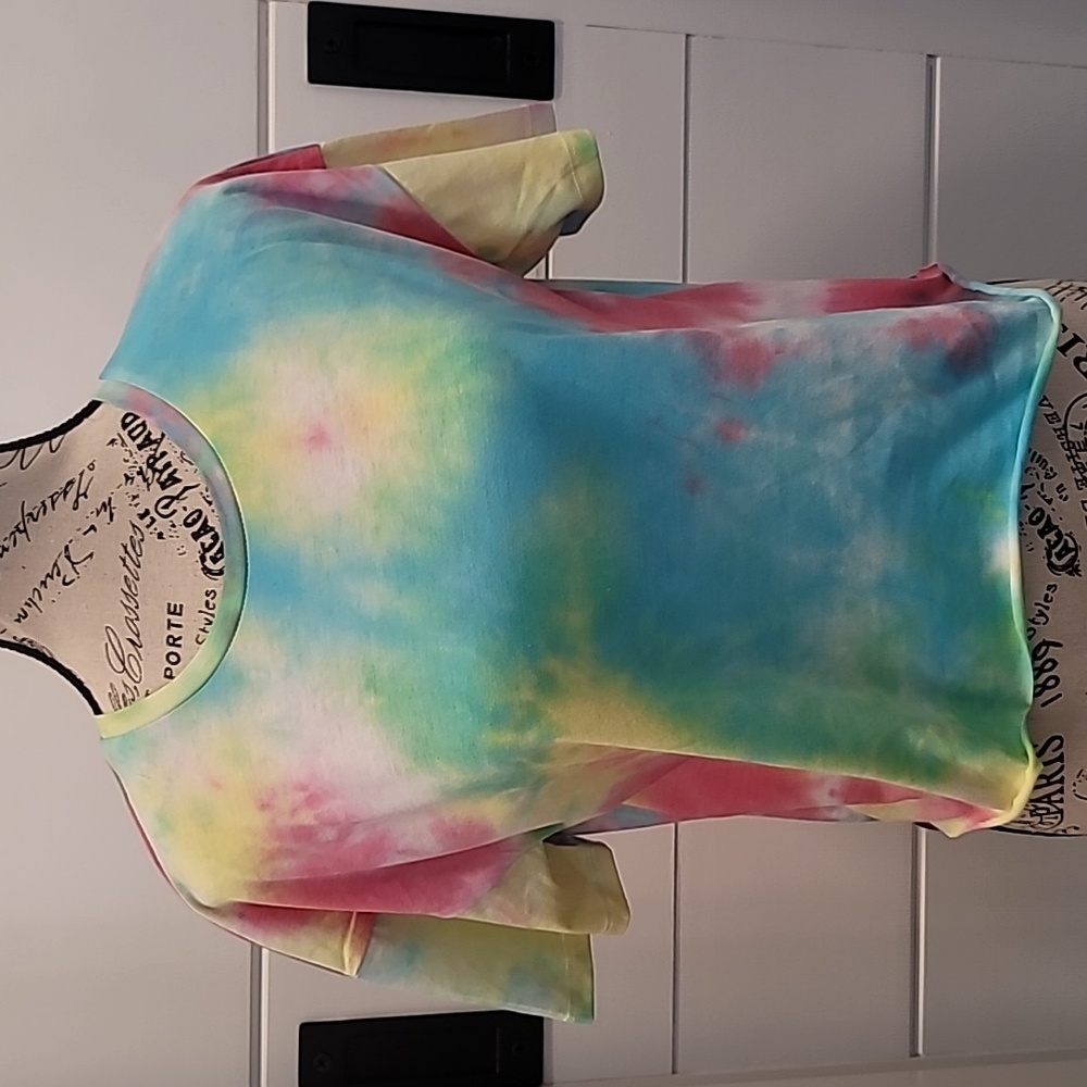 Tie Dye Cropped T Shirt